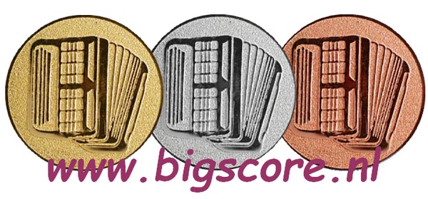 Muziek accordeon E195 Ø 25 mm E295 Ø 50 mm
